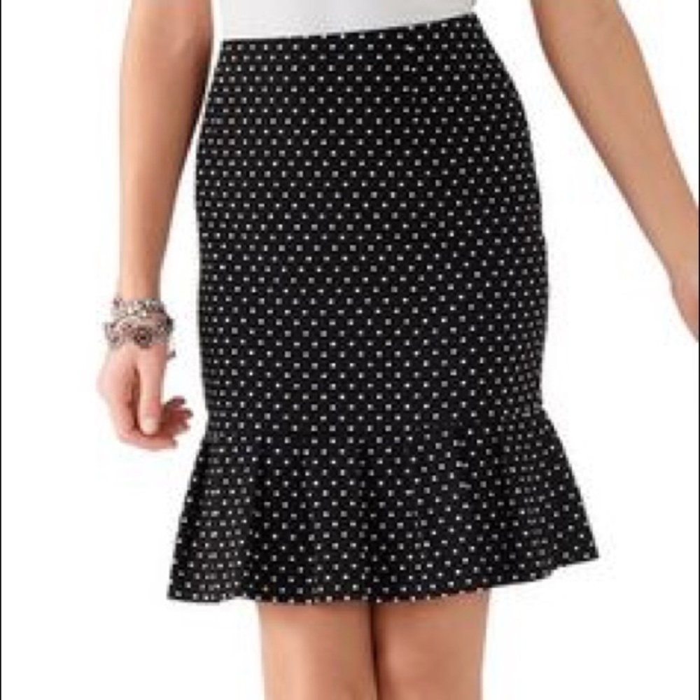 WHBM Polka Dot Skirt (Part of 2 Peice suit set)